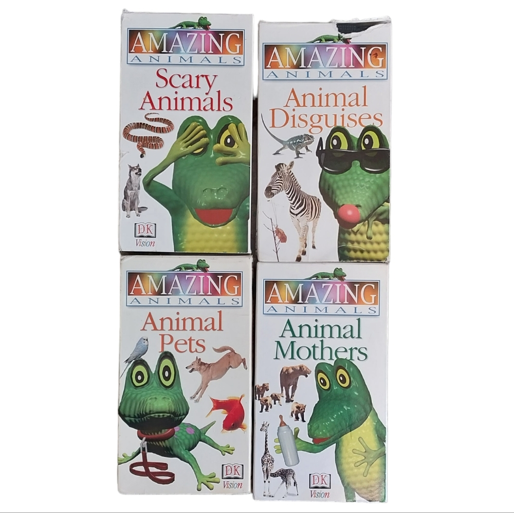 AMAZING ANIMALS Lot OF 4 VHS